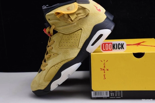 Rep TBkick 6 X SCOTT AIR YELLOW CN1084-300 JORDAN TRAVIS 0630